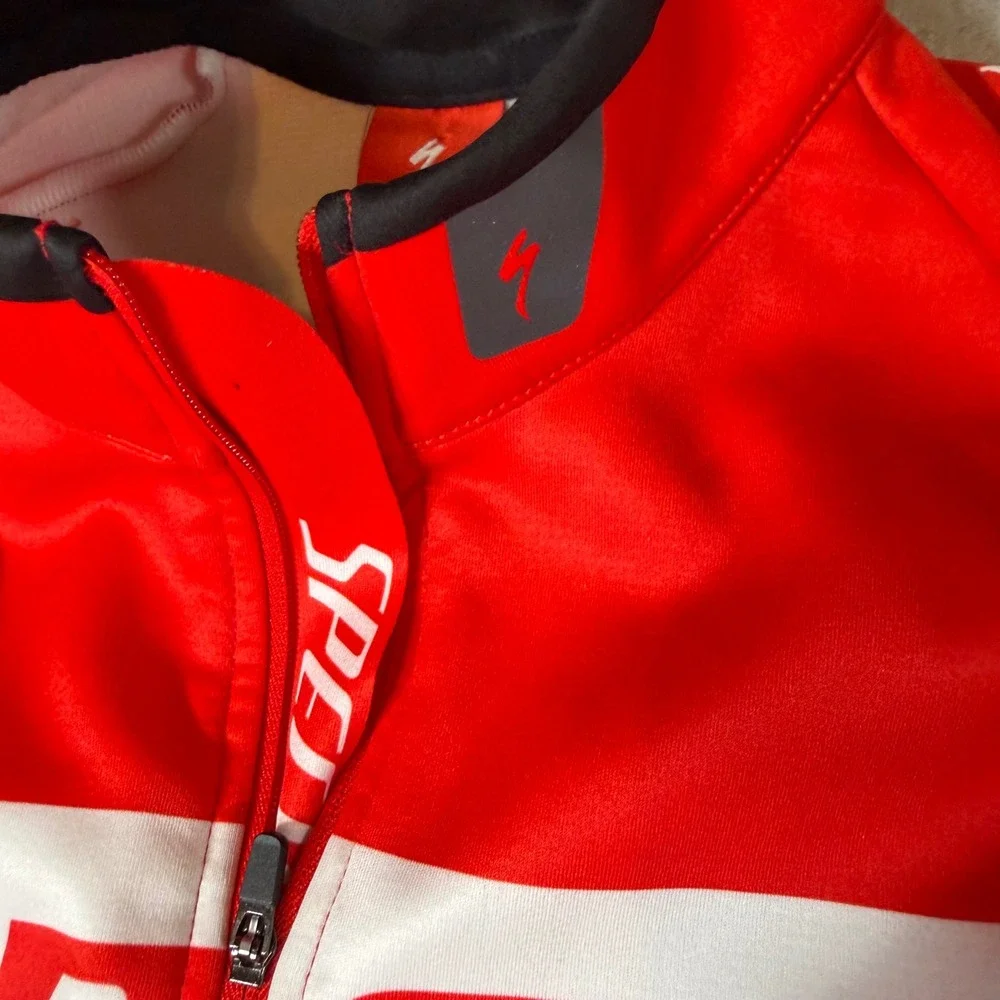 Specialized Racing‎ Cycling Vest Red White Burry Stander Windtex Mens XS